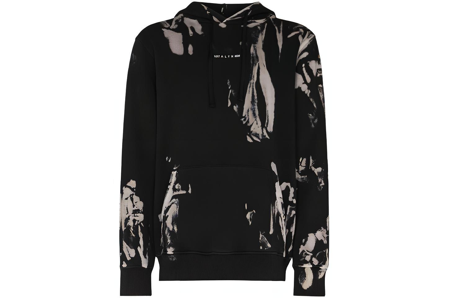 1017 ALYX 9SM Tie-Dye Print Sweatshirt Black AA-M-SW-0092-F-A01-S21FMTY0001