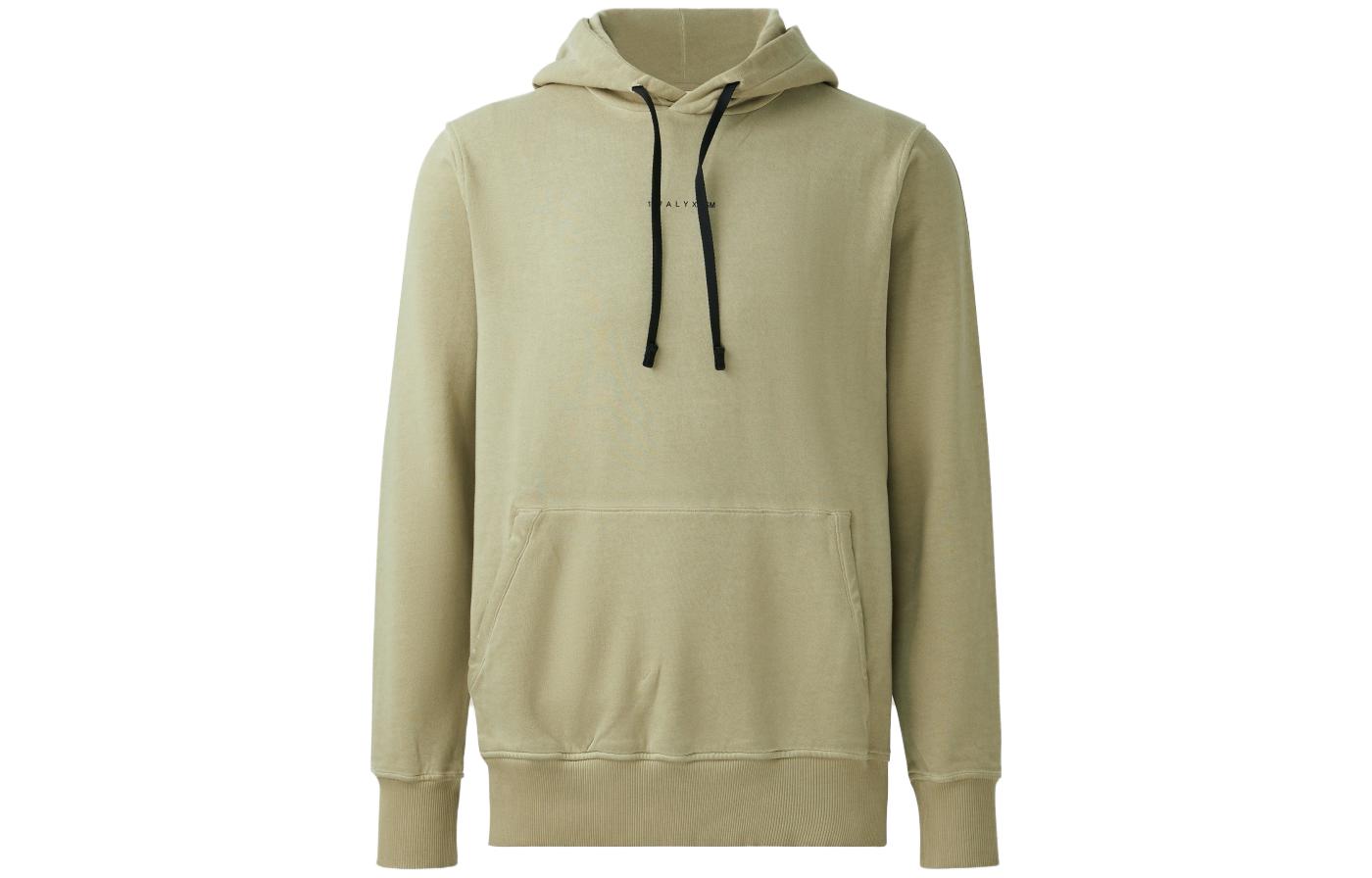 1017 ALYX 9SM Unisex Oversized Cotton Sweatshirt Dark Khaki Color JVM1614662765205