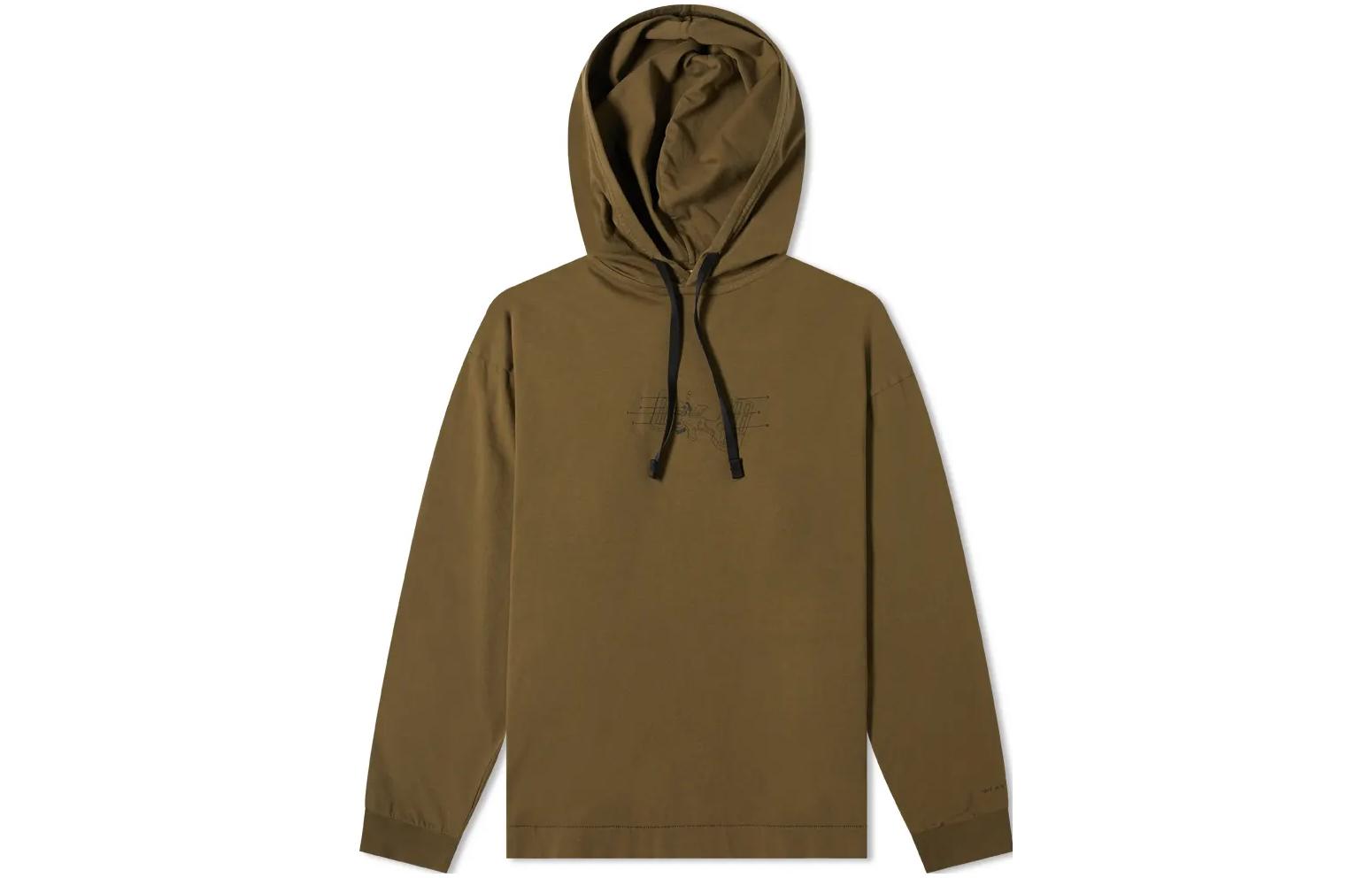 1017 ALYX 9SM x END Collab Logo Print Hoodie Long Sleeve AX-M-TS-0229-FA-GRN0010