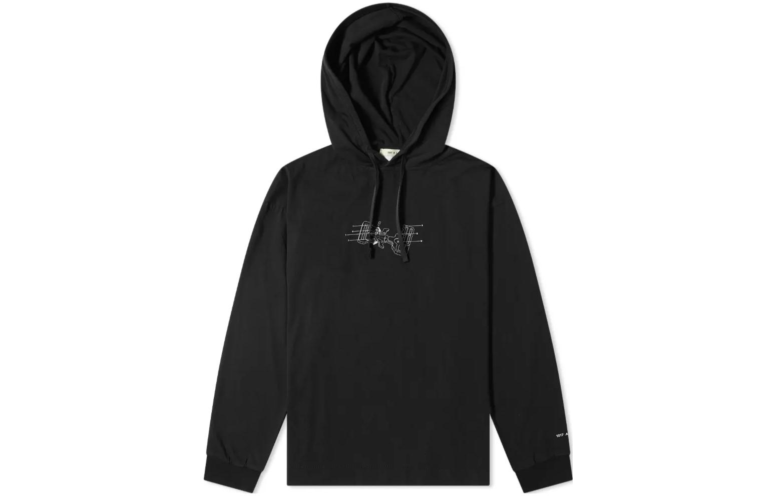 1017 ALYX 9SM x END Logo Print Hoodie Black () AX-M-TS-0228-FA-BLK-0001
