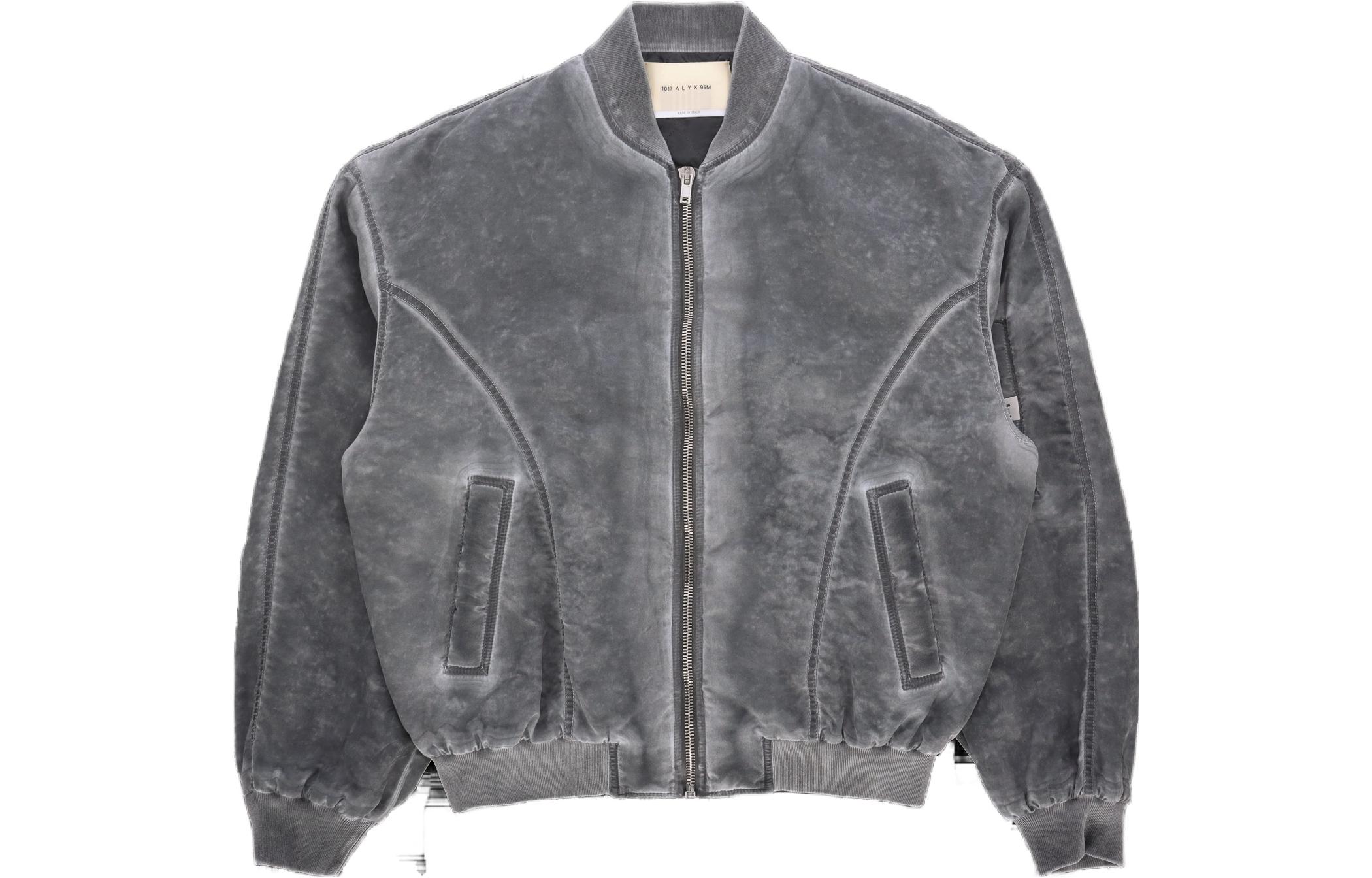 1017 ALYX 9SM x Mark Flood FW23 Washed Flight Jacket Men’s Black AAMOU0439FA01BLK0003