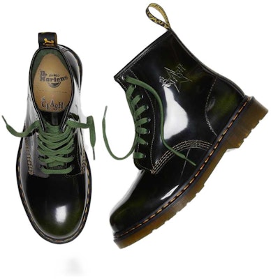 Dr. Martens 1460 8 Hole x The Clash 'Black Army Green' 28000342 Shop Dr. Martens 1460 8 Hole x The Clash 'Black Army Green' 28000342