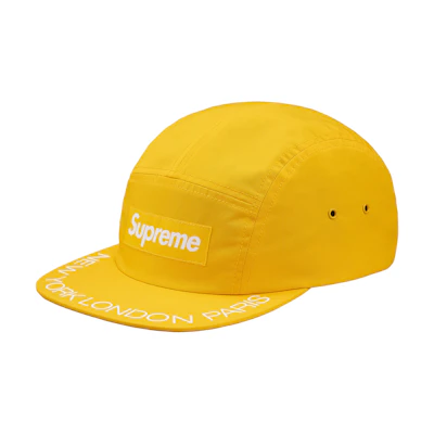 Supreme Visor Print Camp Cap Gold