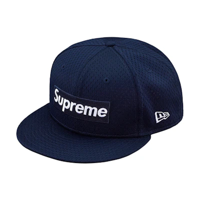 Supreme New Era Mesh Box Logo Cap Navy