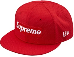 Supreme New Era Mesh Box Logo Cap Red Supreme New Era Mesh Box Logo Cap Red