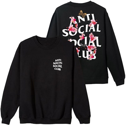 Anti Social Social Club Kkoch Black Crewneck Buy Anti Social Social Club Kkoch Black Crewneck