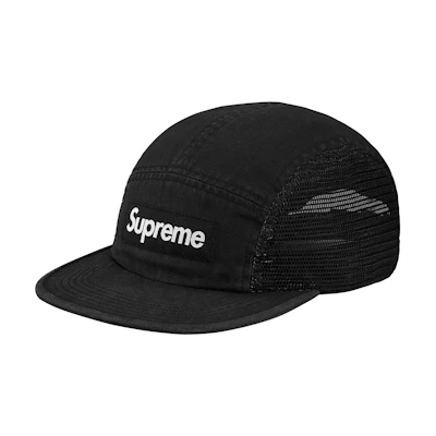 Supreme Mesh Side Camp Cap Black