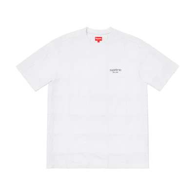 Supreme Patchwork Pique Tee White