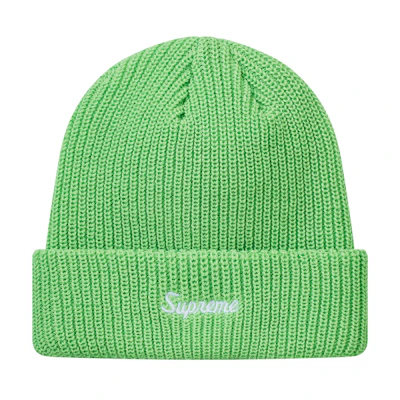 Supreme FW18 Loose Gauge Beanie Light Green