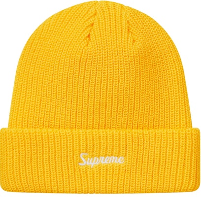 Supreme FW18 黄色宽松针织帽 Buy Supreme FW18 黄色宽松针织帽