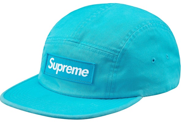 Supreme Topi Camp Chino Twill FW18 Biru Neon Buy Supreme Topi Camp Chino Twill FW18 Biru Neon