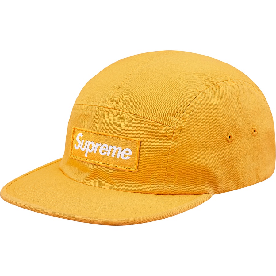 Buy Supreme ウォッシュドチノキャンプキャップ (淡黄)
