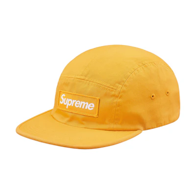 Supreme Washed Chino Twill Camp Cap FW18 Pale Yellow