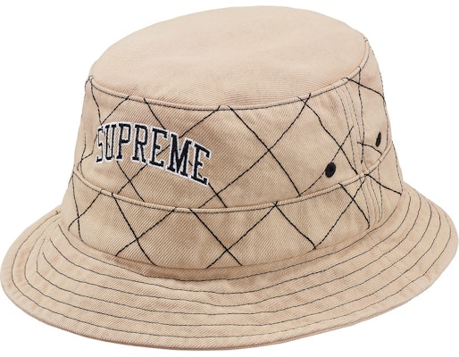 Supreme Diamond Stitch Crusher Beige Beige Topi Lebar Buy Supreme Diamond Stitch Crusher Beige Beige Topi Lebar