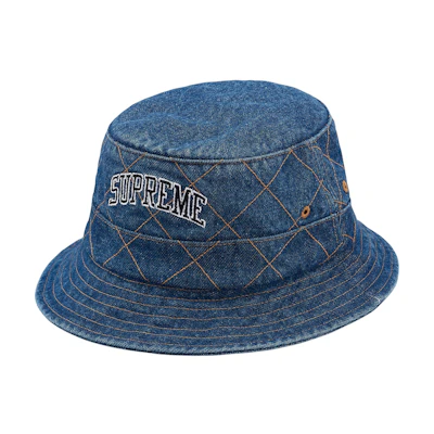 Supreme Diamond Stitch Crusher Washed Blue
