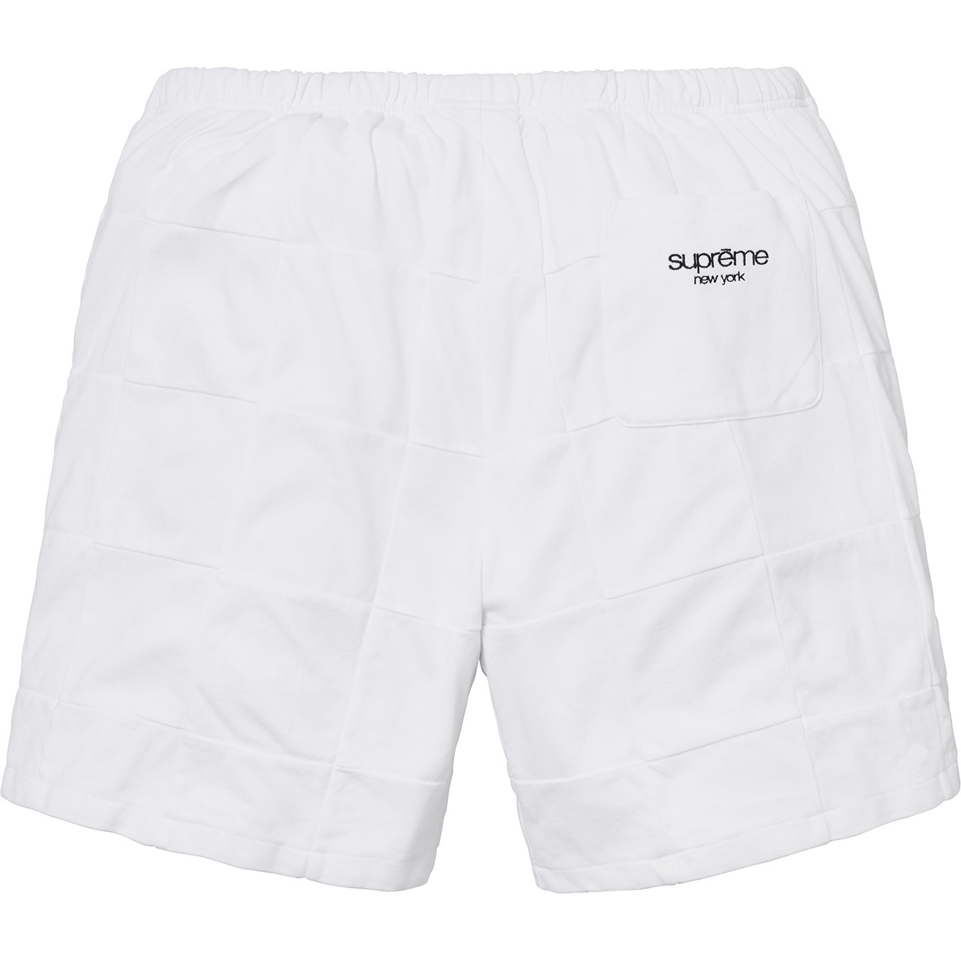 Supreme Patchwork Pique Short White 圖 2