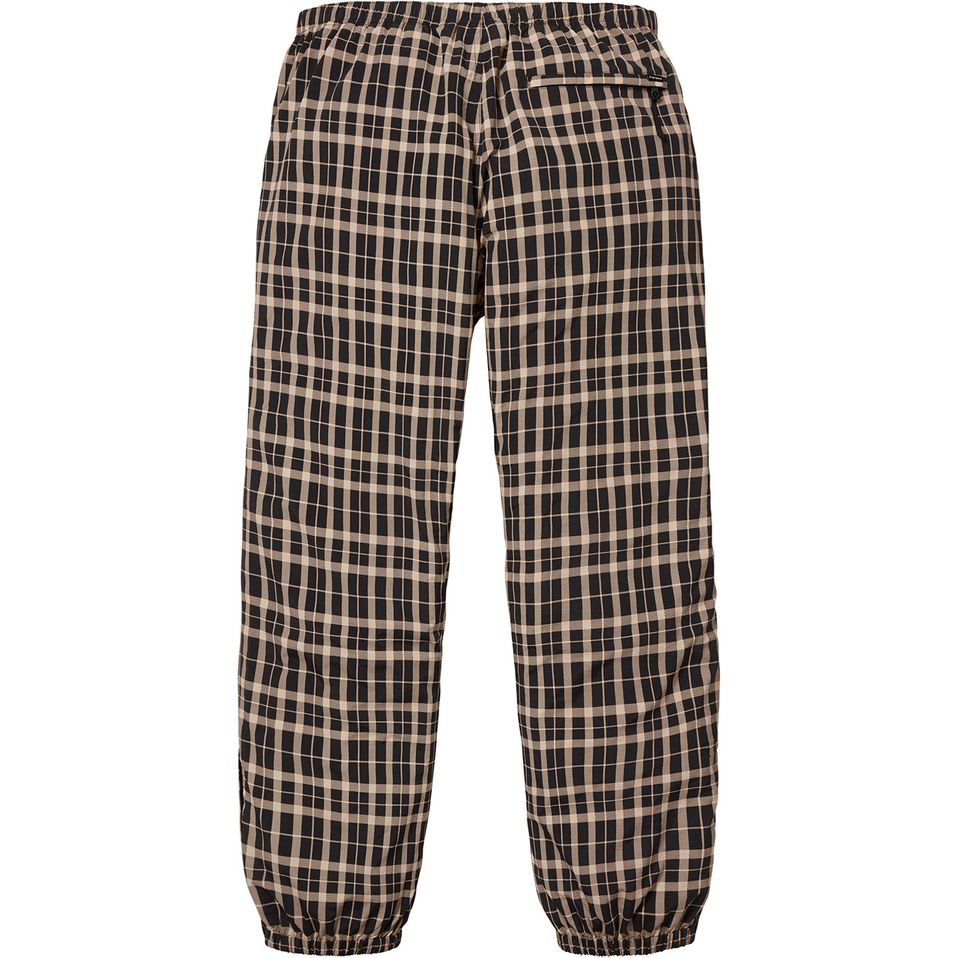 Supreme Nylon Plaid Track Pant Tan 圖 2