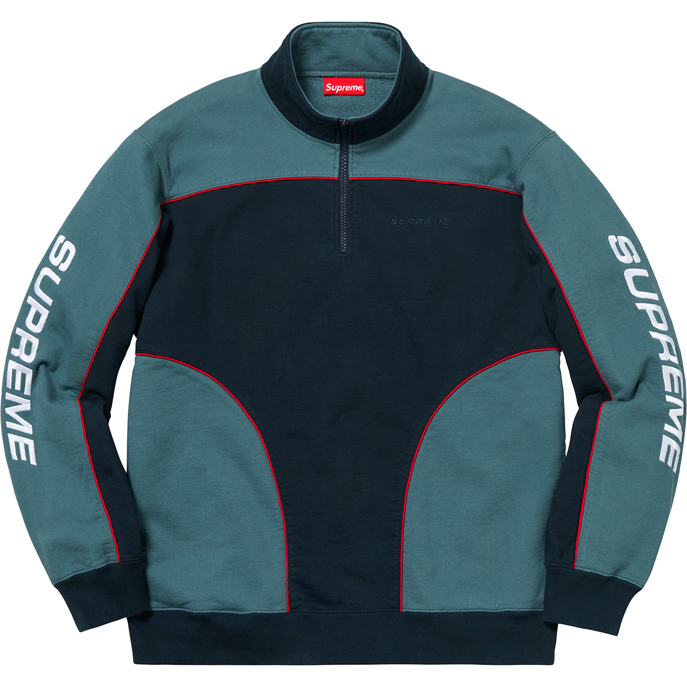Supreme Speedway Half Zip Sweatshirt Navy