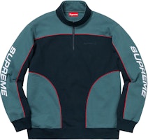 Supreme Speedway Half Zip Sweatshirt Navy Supreme Speedway Half Zip Sweatshirt Navy