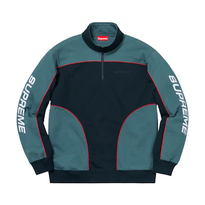 Supreme Speedway Half Zip Sweatshirt Navy