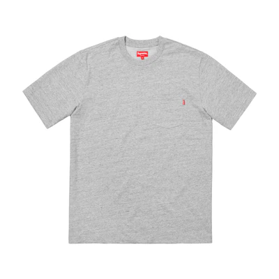 Supreme SS Pocket Tee (FW18) Heather Grey