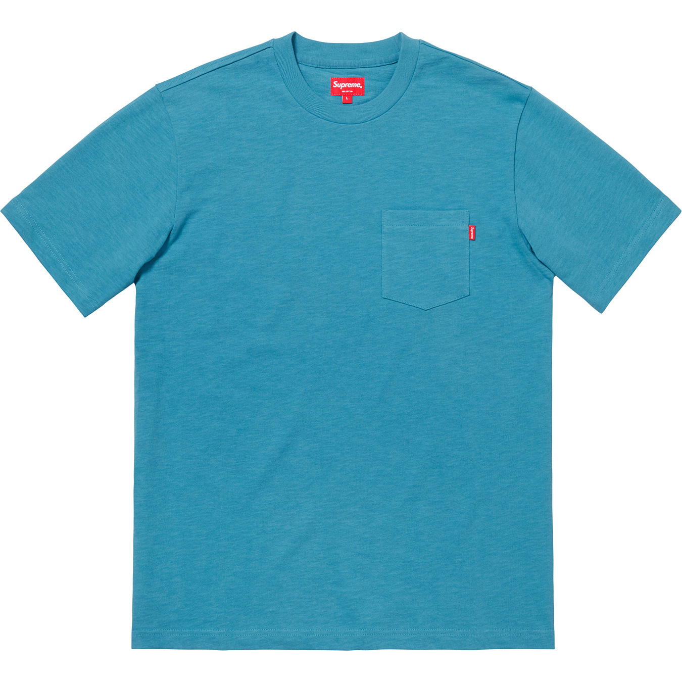 Buy Supreme SS Pocket Tee (FW18) Dusty Blue