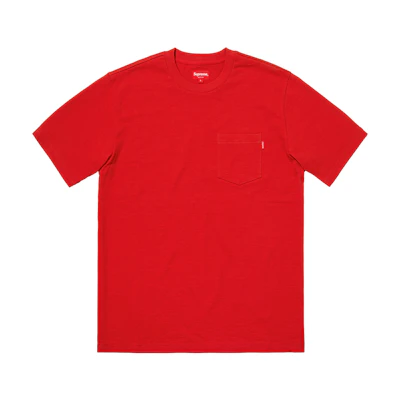 Supreme SS Pocket Tee (FW18) Red