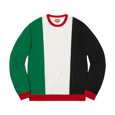 Supreme Pique Crewneck FW18 Pattern