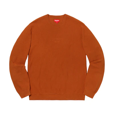 Supreme Pique Crewneck FW18 Copper