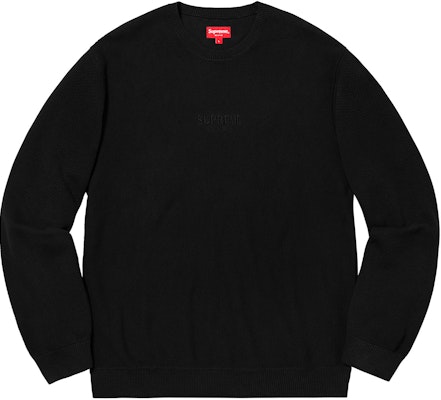 Supreme FW18黑色Pique圆领衫 Buy Supreme FW18黑色Pique圆领衫