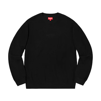 Supreme Pique Crewneck FW18 Black