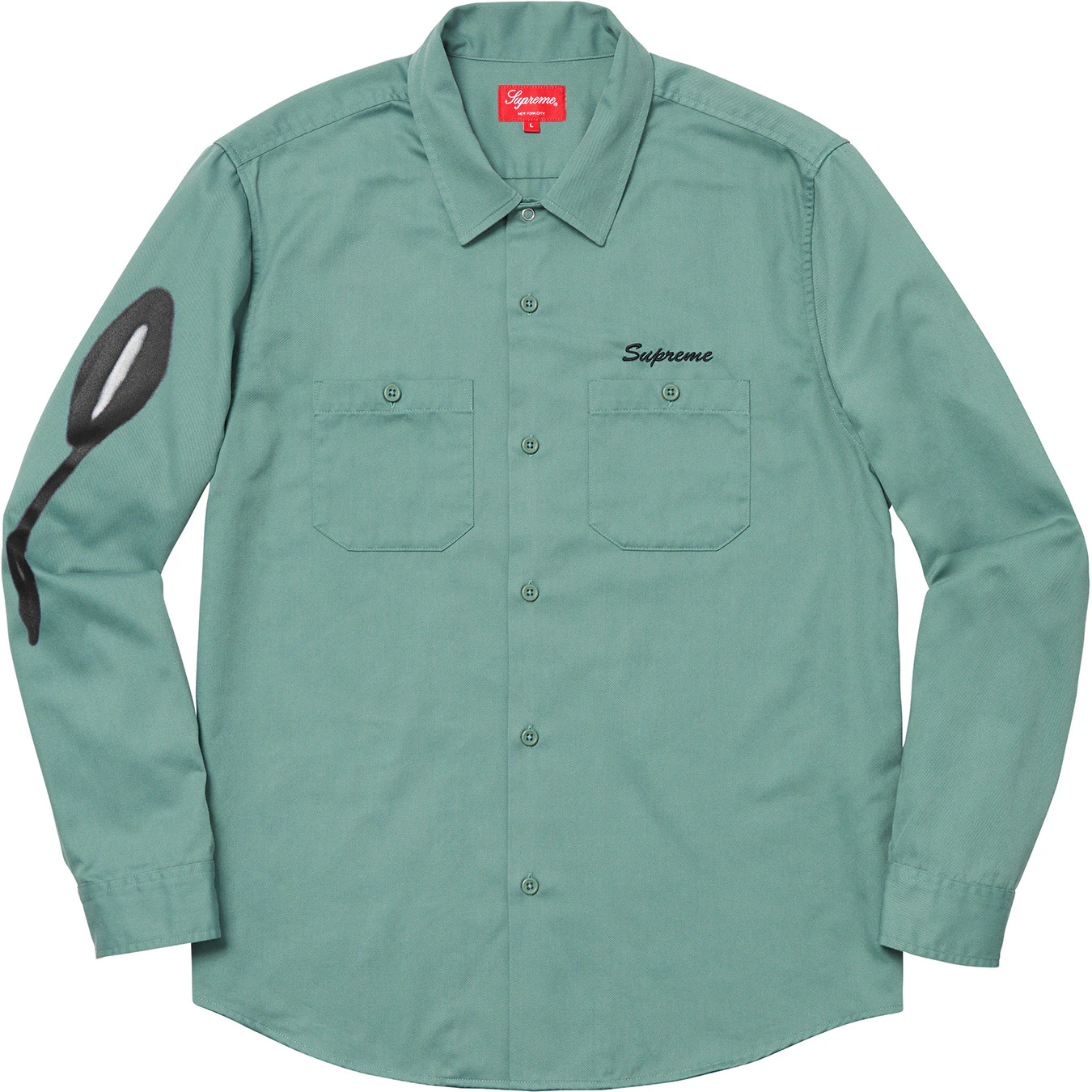 supreme-rose-ls-work-shirt-blue