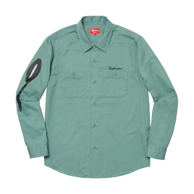 Supreme Rose LS Work Shirt Blue