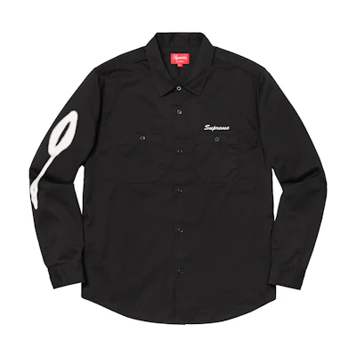 Supreme Rose LS Work Shirt Black