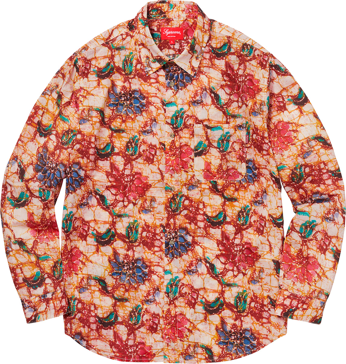 Supreme Acid Floral Shirt OffWhite