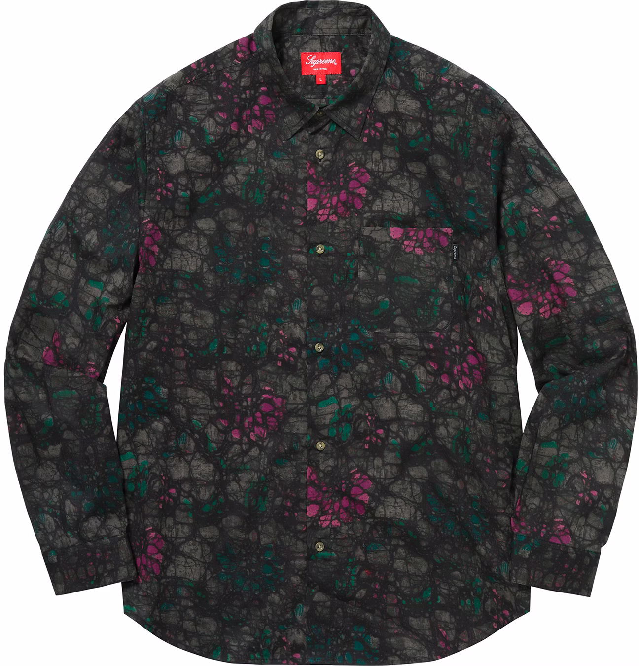 supreme-acid-floral-shirt-black