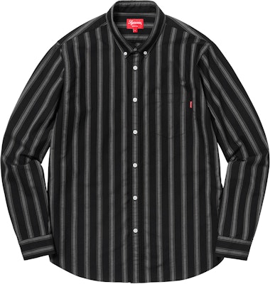 Supreme Oxford Shirt FW18 Black Stripe Buy Supreme Oxford Shirt FW18 Black Stripe