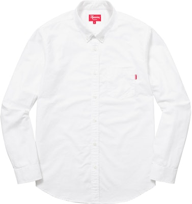 Supreme Oxford Shirt FW18 White Buy Supreme Oxford Shirt FW18 White