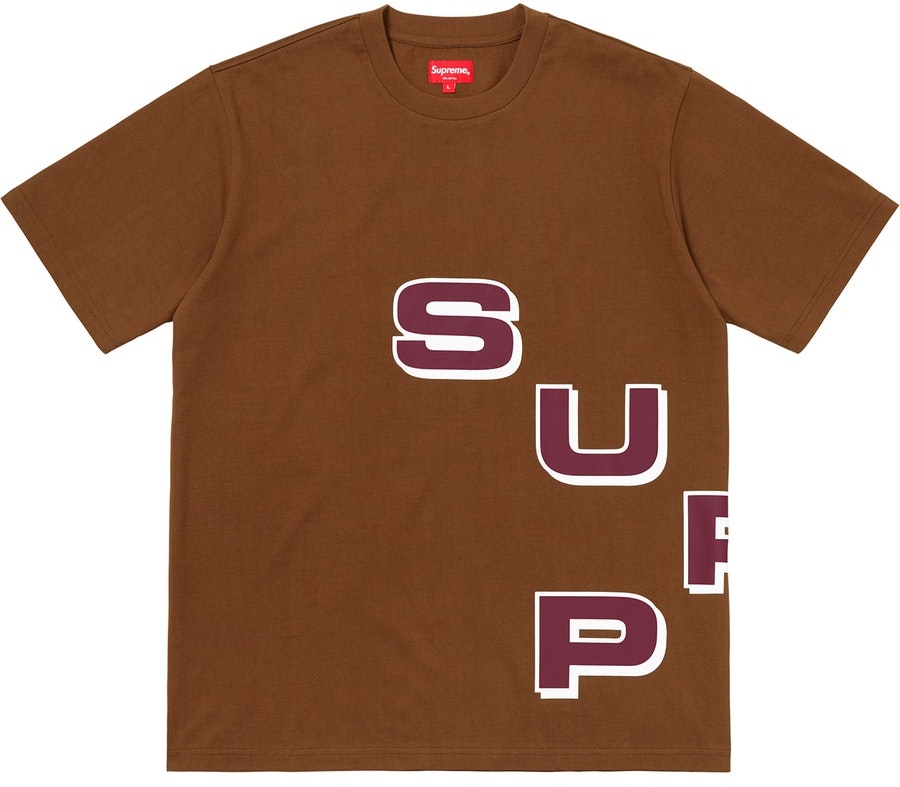 supreme-stagger-tee-brown
