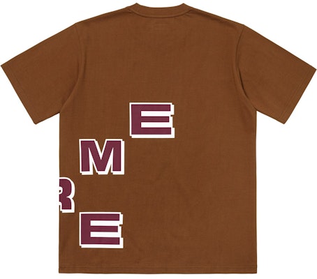 Supreme Stagger Baju-T Coklat Order Supreme Stagger Baju-T Coklat