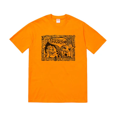 Supreme Faces Tee Bright Orange
