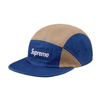 Supreme Contrast Panel Camp Cap Navy