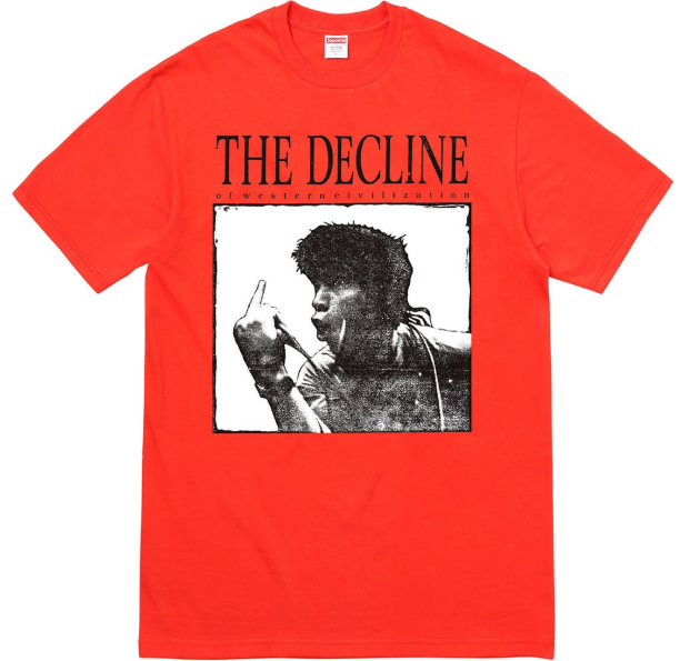 Buy Supreme Kaos Decline of Western Civilization Oranye Terang