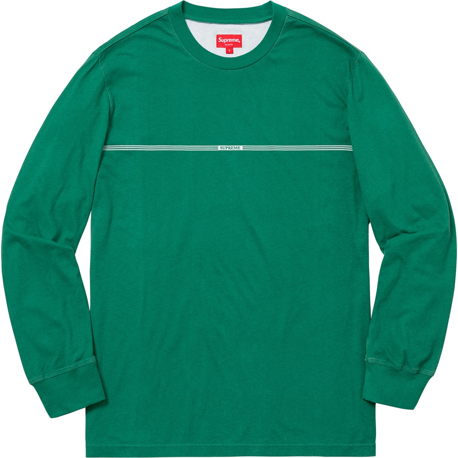Supreme Printed Stripe LS Top Green