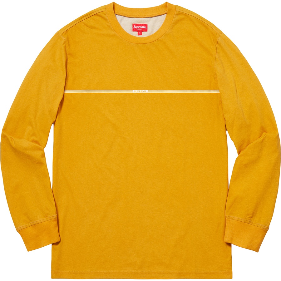 Supreme Printed Stripe LS Top Gold