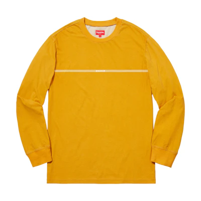 Supreme Printed Stripe LS Top Gold
