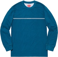 Supreme Printed Stripe LS Top Blue