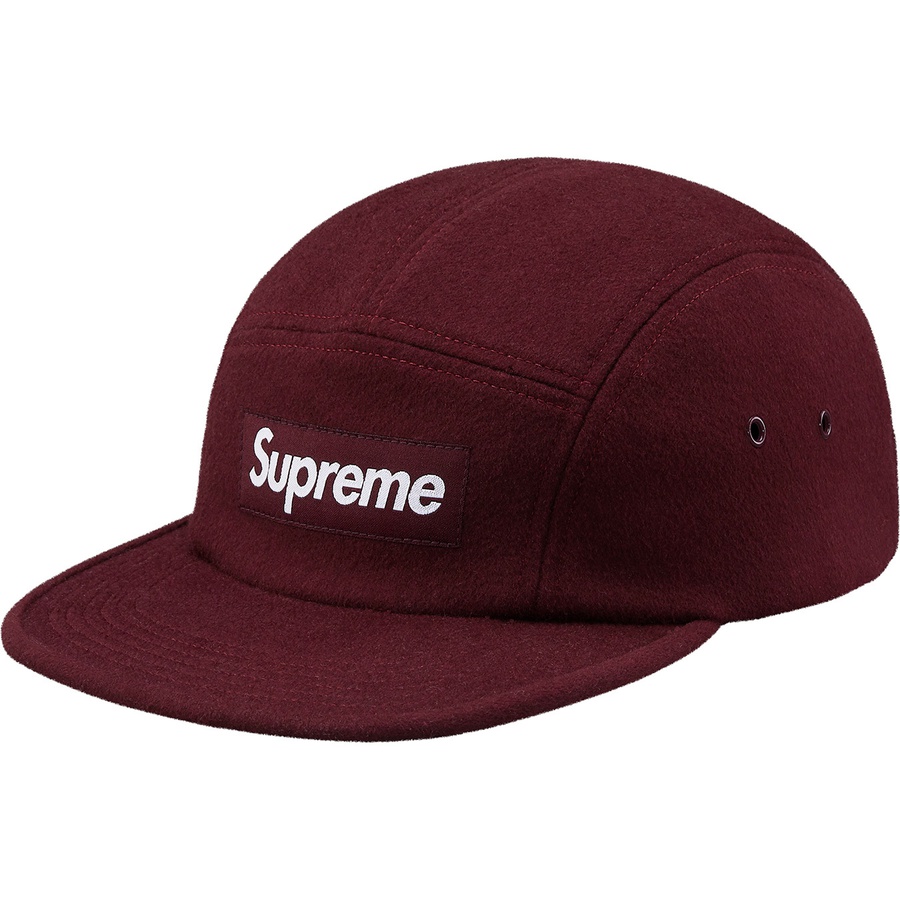 Supreme Wool Camp Cap Burgundy - Novelship