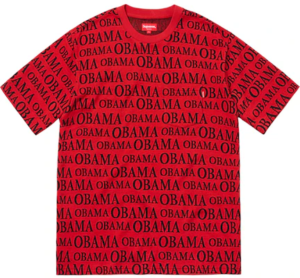Supreme Obama Jacquard Camiseta Manga Corta Roja Buy Supreme Obama Jacquard Camiseta Manga Corta Roja