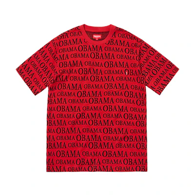 Supreme Obama Jacquard SS Top Red